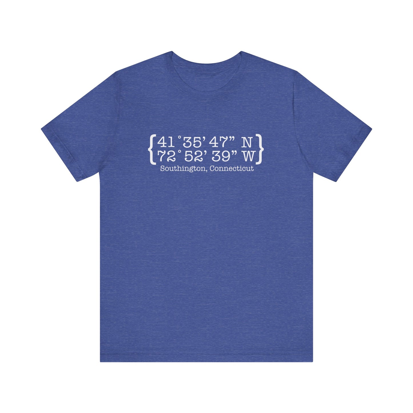 Southington Coordinates // Southington CT unisex t shirts // finding connecticut