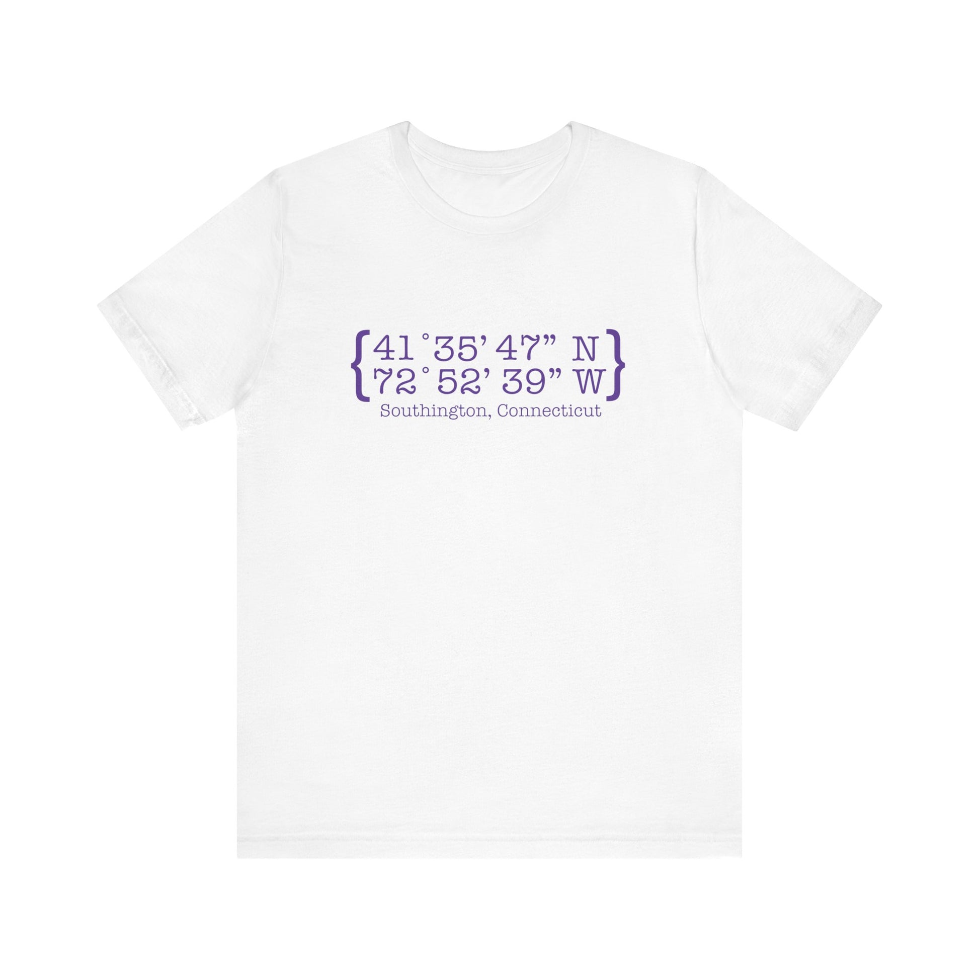 Southington Coordinates // Southington Connecticut unisex t shirt // finding connecticut