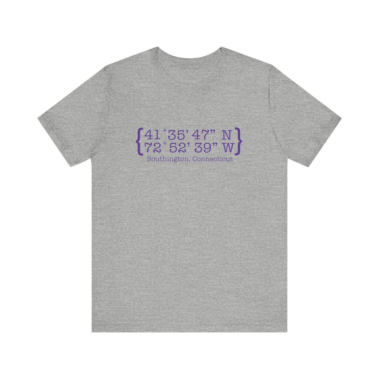 Southington Coordinates // Southington Connecticut unisex t shirt // finding connecticut
