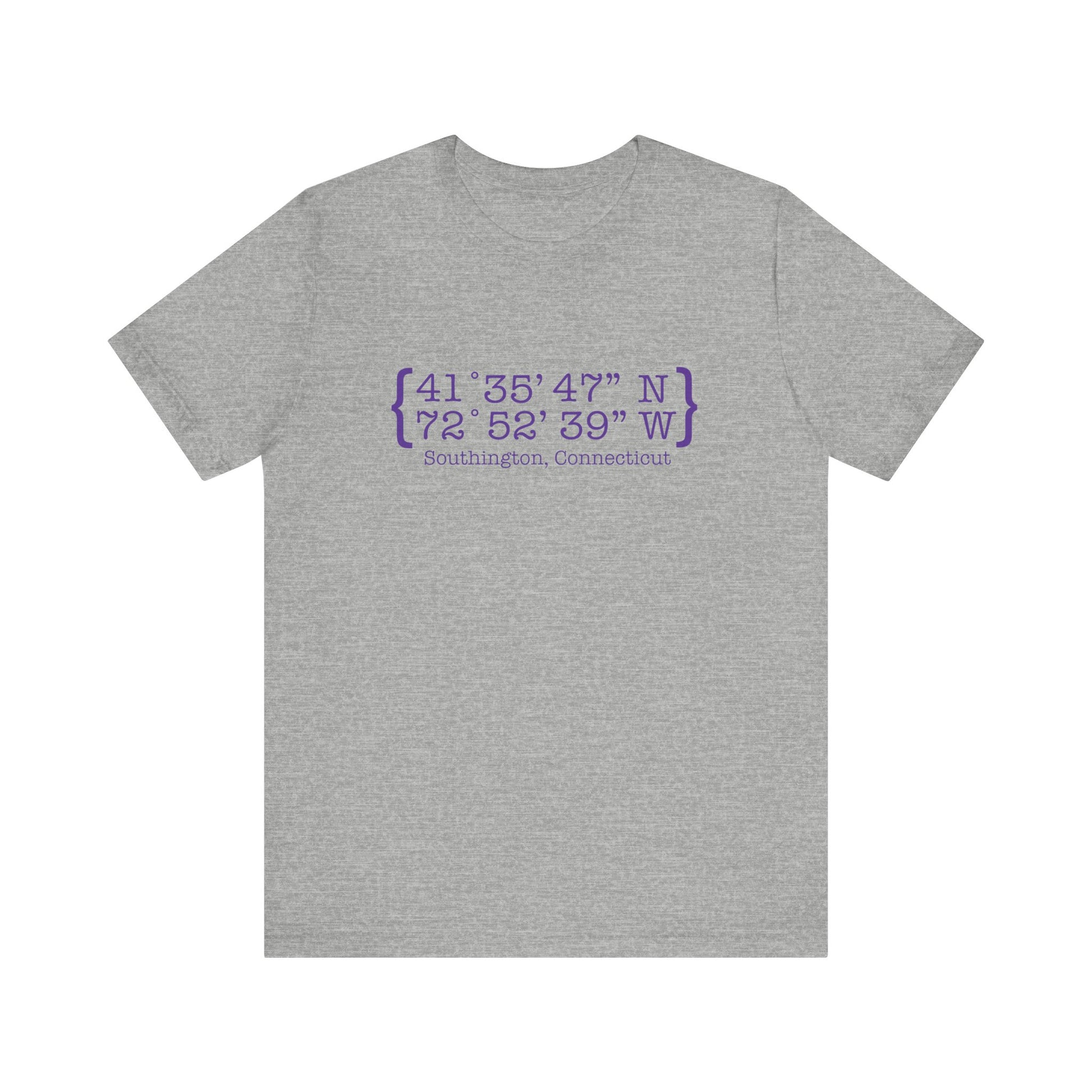 Southington Coordinates // Southington Connecticut unisex t shirt // finding connecticut