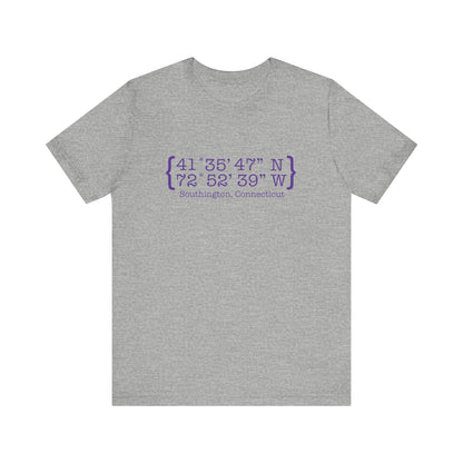 Southington Coordinates // Southington Connecticut unisex t shirt // finding connecticut