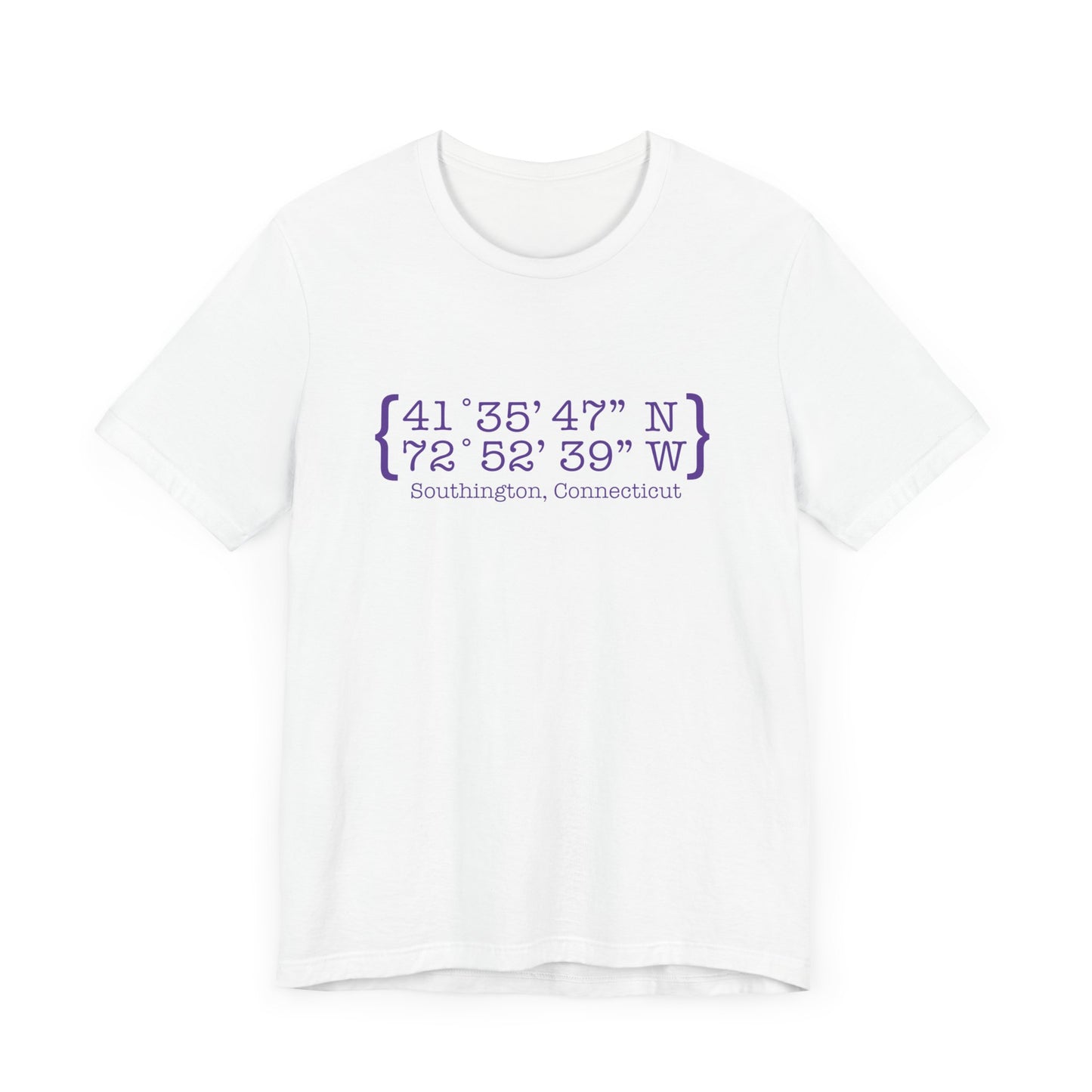 Southington Coordinates // Southington Connecticut unisex t shirt // finding connecticut