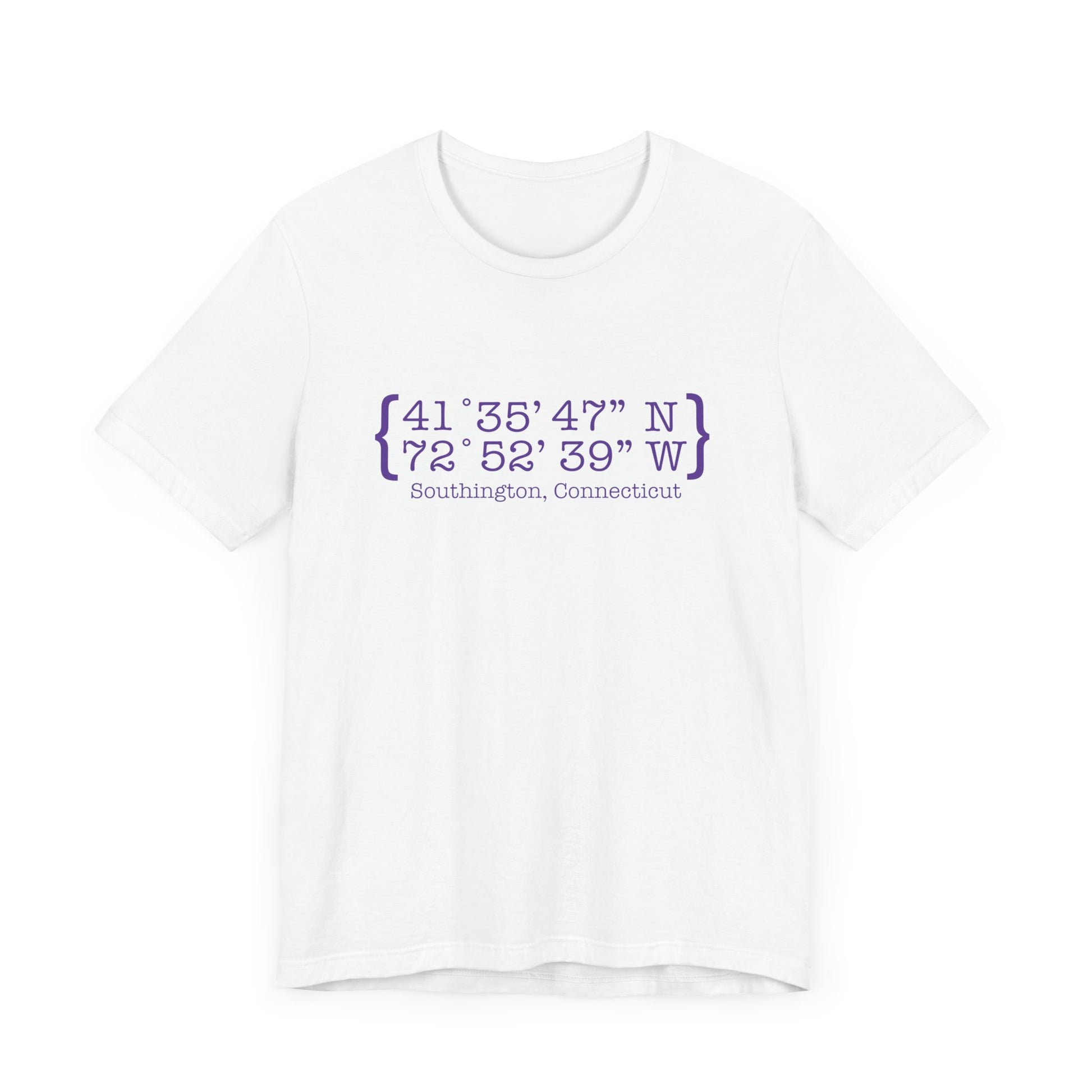 Southington Coordinates // Southington Connecticut unisex t shirt // finding connecticut