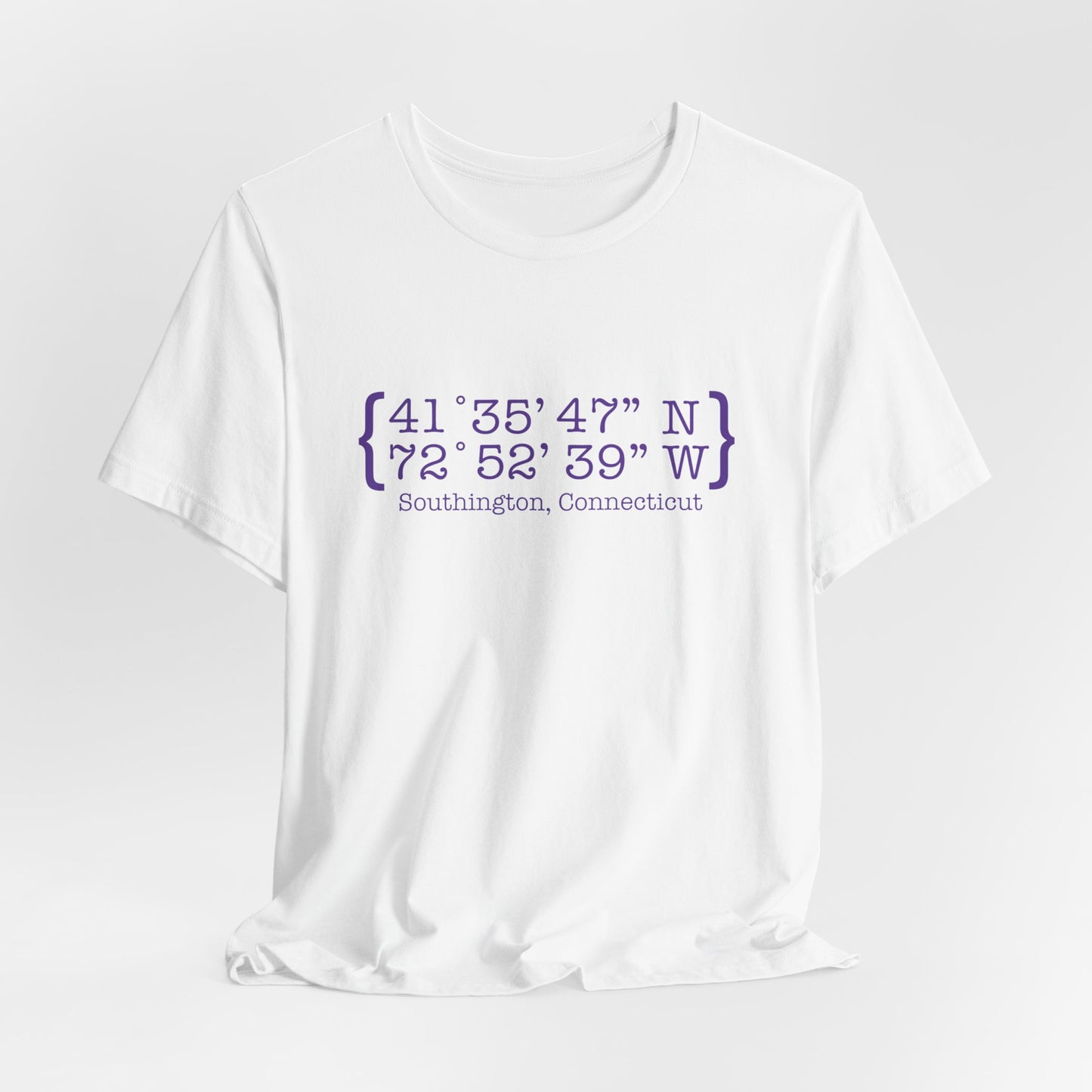 Southington Coordinates // Southington Connecticut unisex t shirt // finding connecticut