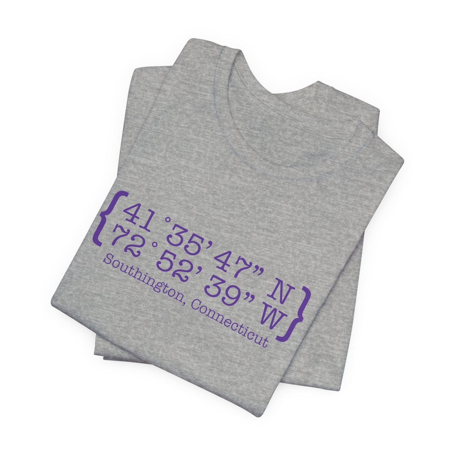 Southington Coordinates // Southington Connecticut unisex t shirt // finding connecticut