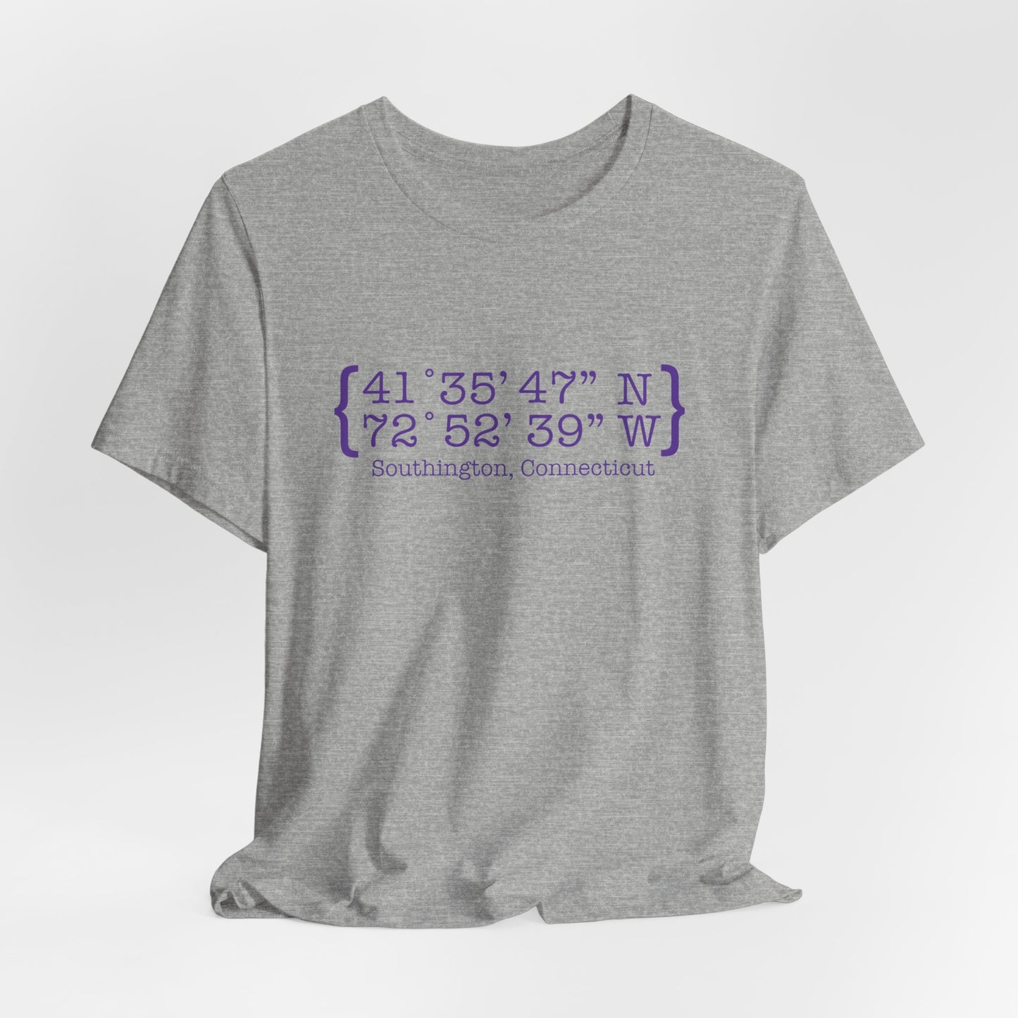 Southington Coordinates // Southington Connecticut unisex t shirt // finding connecticut