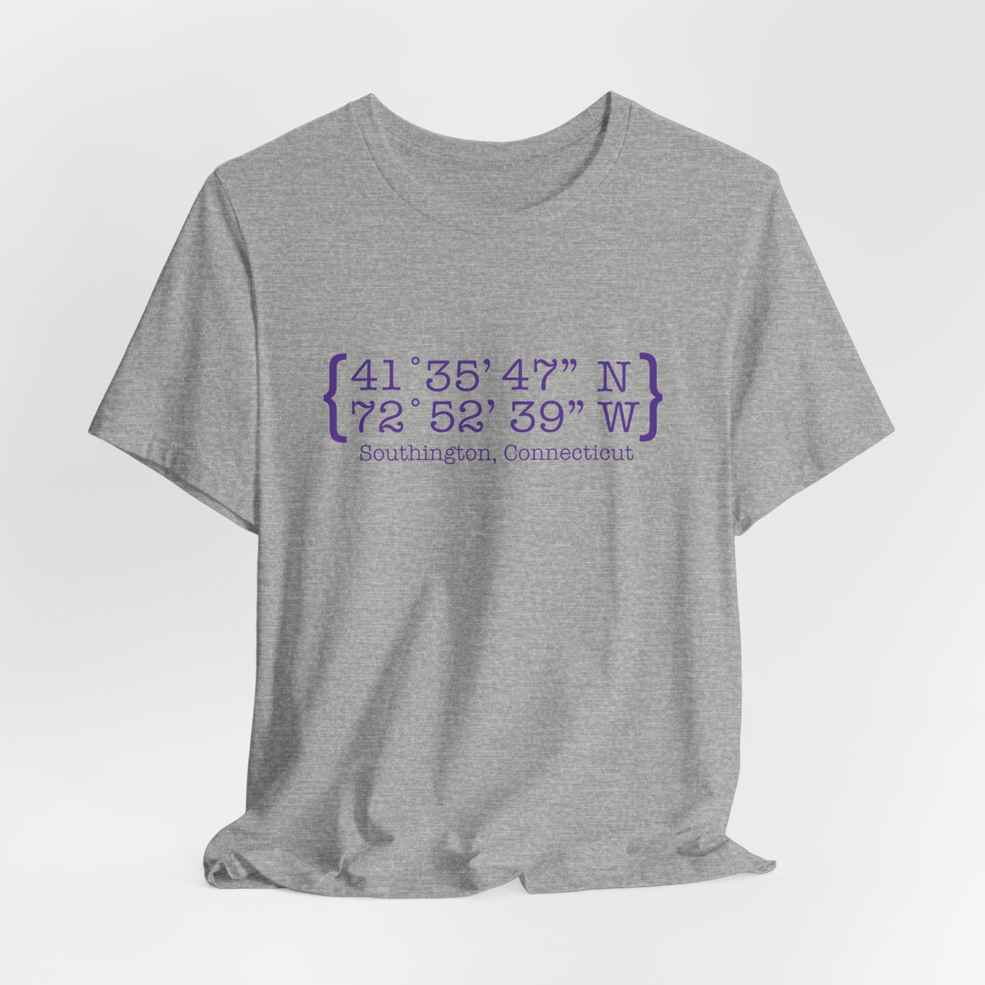 Southington Coordinates // Southington Connecticut unisex t shirt // finding connecticut
