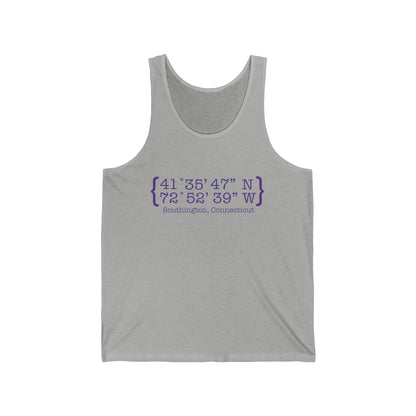 Southington Coordinates // Southington Connecticut unisex tank top shirt // finding connecticut