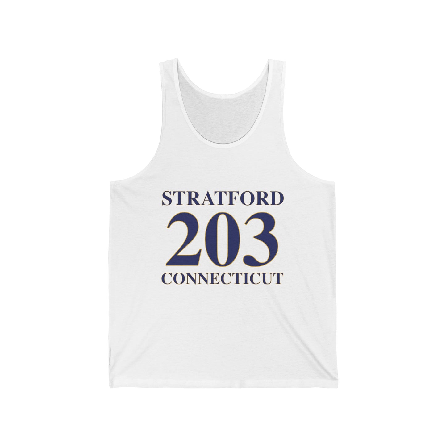 Stratford 203 Connecticut // Stratford Connecticut unisex tank top shirt  /// finding connecticut 