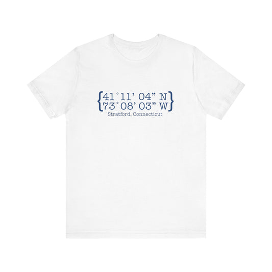 Stratford coordinates // Stratford connecticut unisex t shirt /// finding connecticut 