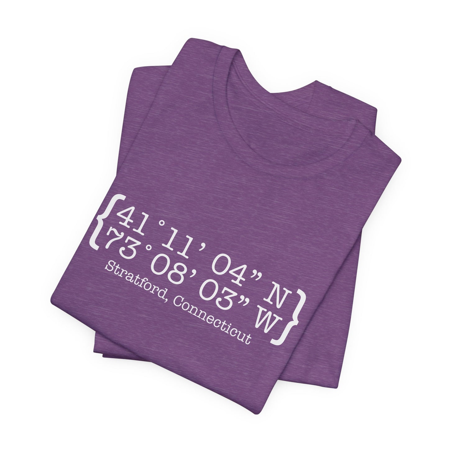 Stratford coordinates // Stratford ct unisex t shirt // finding connecticut 