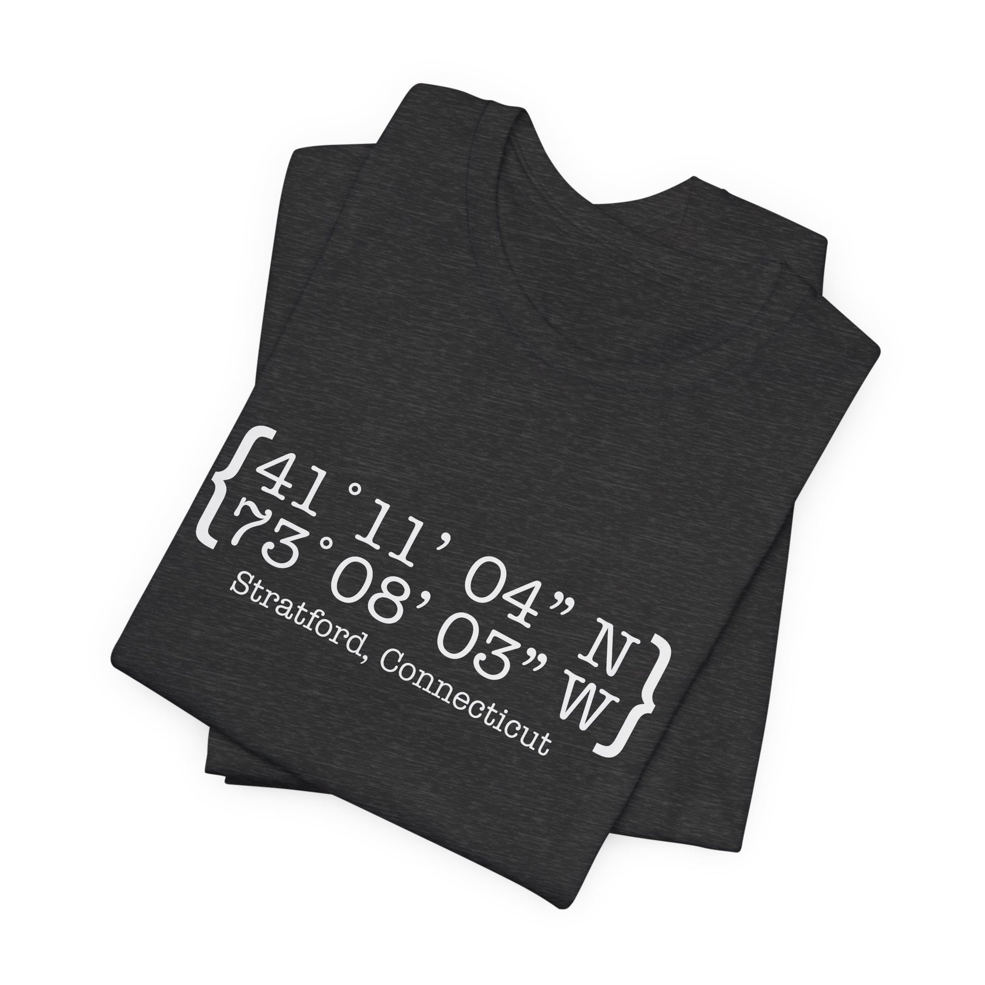 Stratford coordinates // Stratford ct unisex t shirt // finding connecticut 