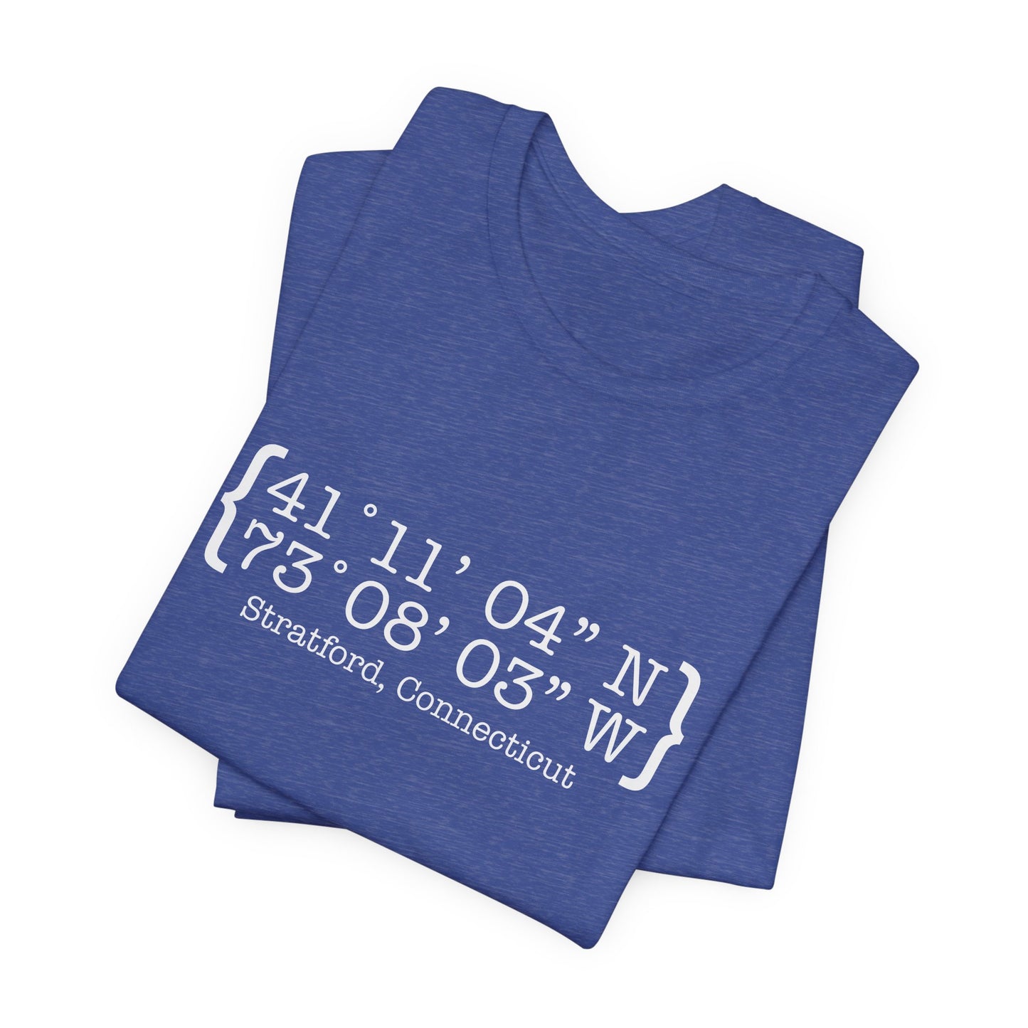 Stratford coordinates // Stratford ct unisex t shirt // finding connecticut 