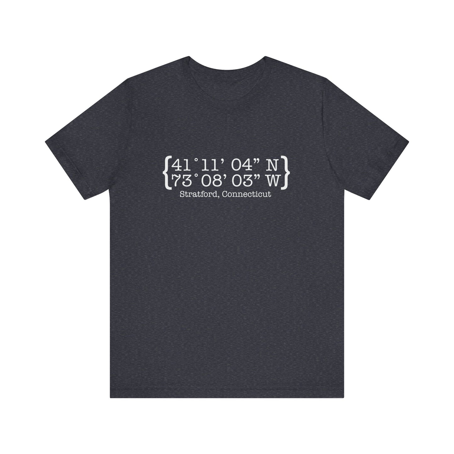 Stratford coordinates // Stratford ct unisex t shirt // finding connecticut 