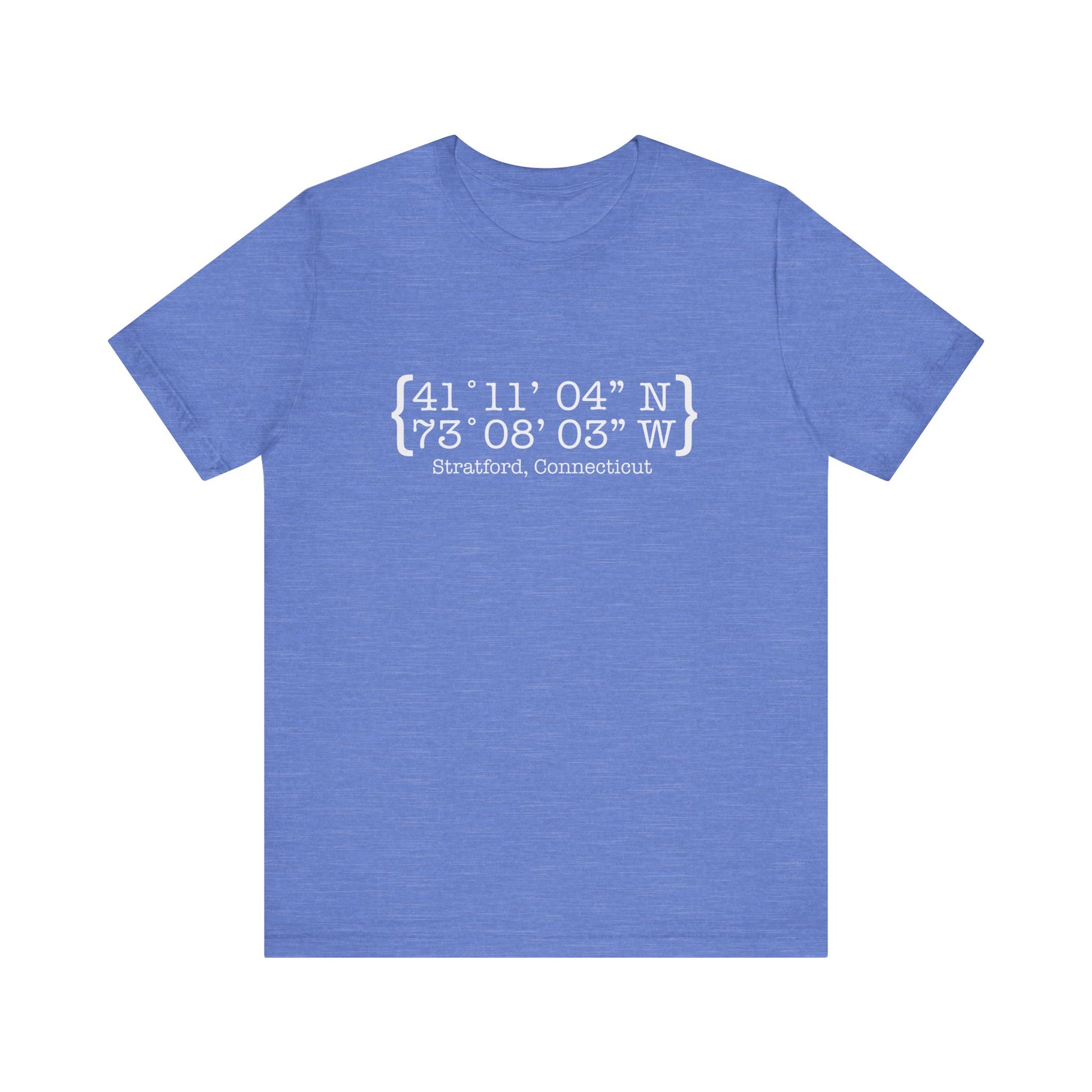  Stratford coordinates // Stratford ct unisex t shirt // finding connecticut 