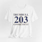 Trumbull 203 Connecticut // Trumbull Connecticut unisex t shirt  // finding connecticut 