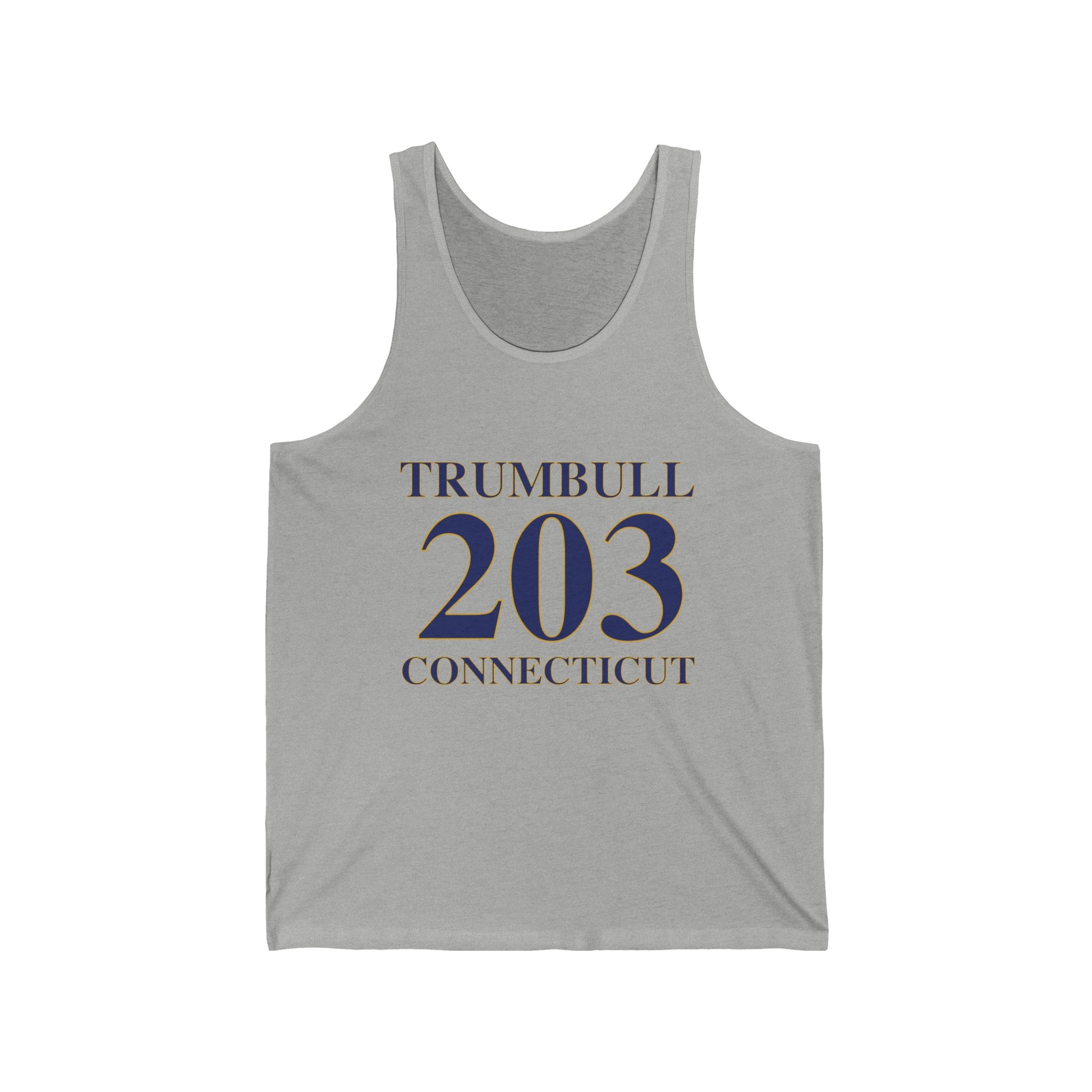 Trumbull 203 Connecticut // Trumbull Connecticut unisex tank top shirt // finding connecticut 