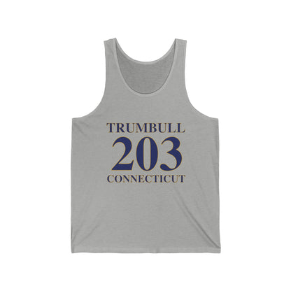 Trumbull 203 Connecticut // Trumbull Connecticut unisex tank top shirt // finding connecticut 
