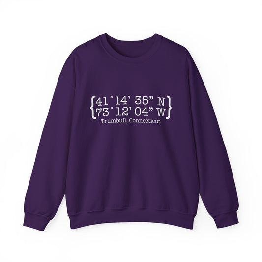 Trumbull Coordinates // Trumbull CT sweatshirts  /// finding connecticut 