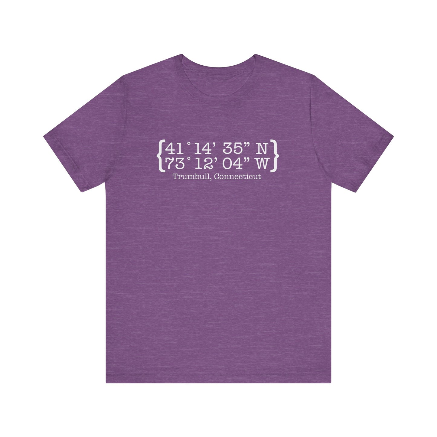 Trumbull Coordinates // Trumbull CT t shirts  /// finding connecticut 
