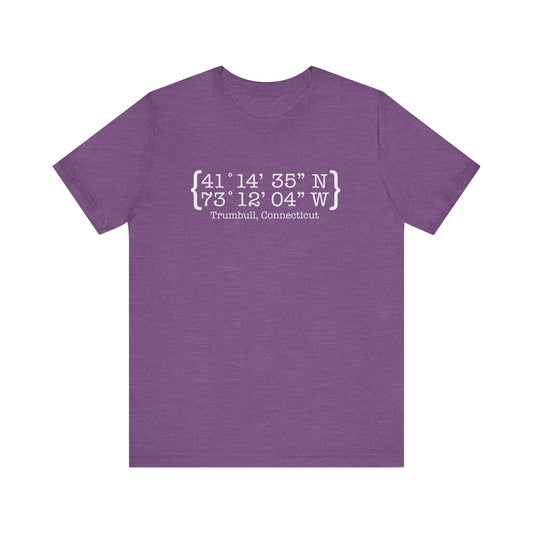 Trumbull Coordinates // Trumbull CT t shirts  /// finding connecticut 