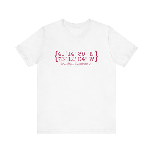 Trumbull Coordinates // Trumbull Connecticut t shirts /// finding connecticut 