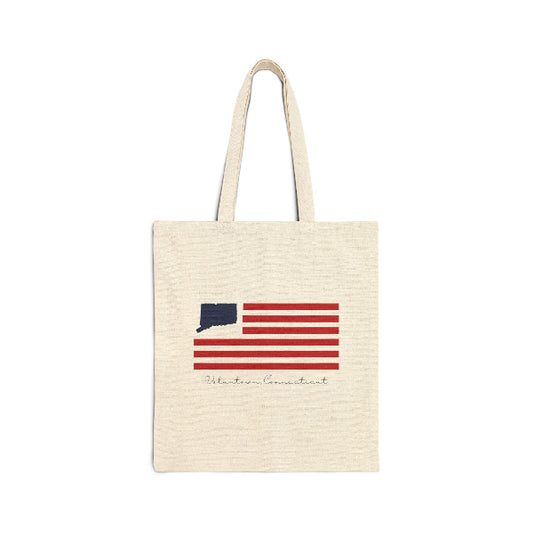 Voluntown Connecticut Flag tote bag // voluntown  Connecticut gifts  and merch // finding connecticut 