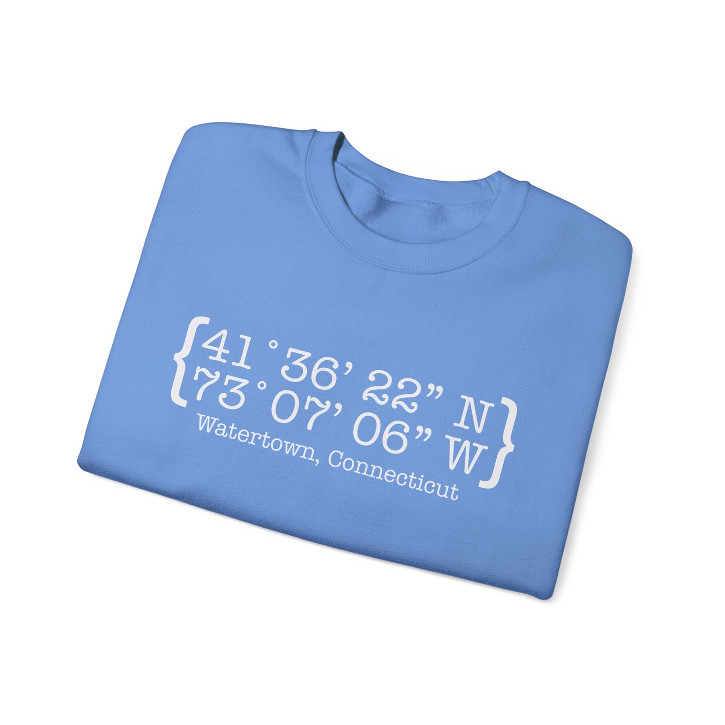 Watertown Coordinates // Watertown CT sweatshirts /// Finding Connecticut 