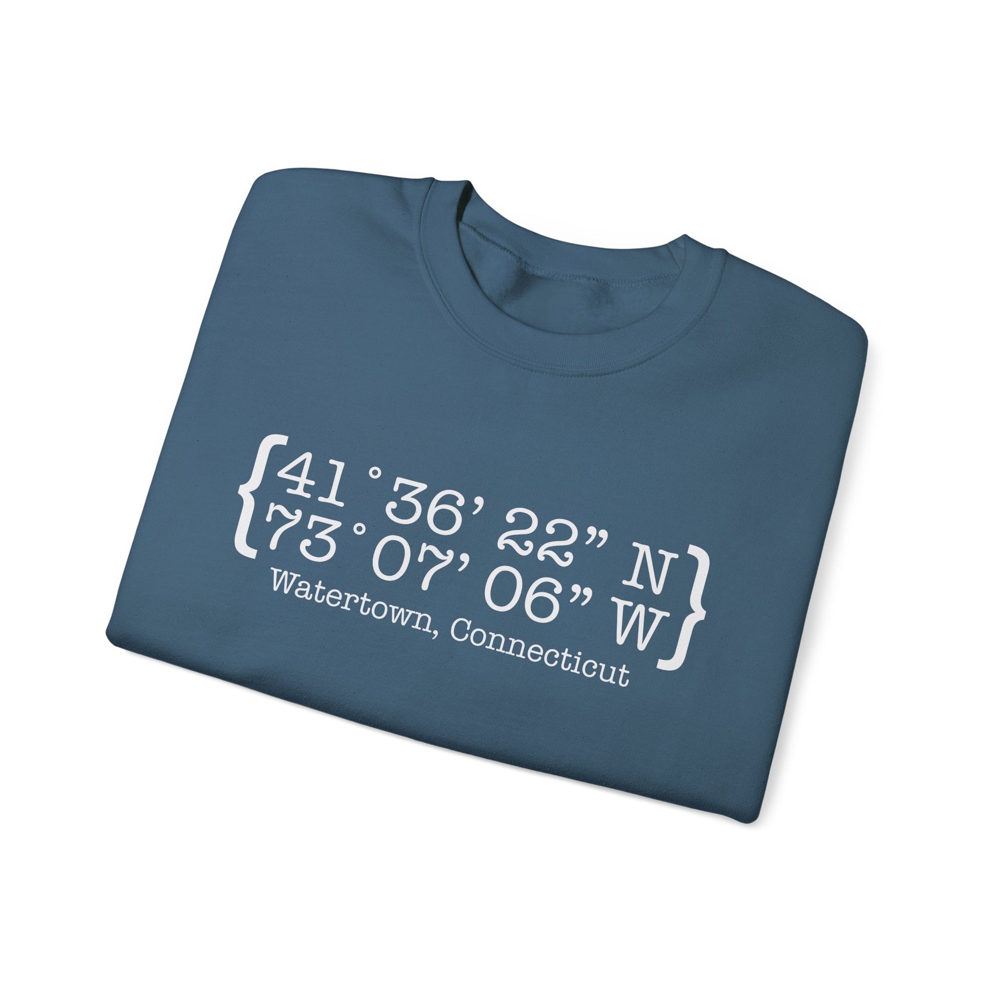 Watertown Coordinates // Watertown CT sweatshirts /// Finding Connecticut 