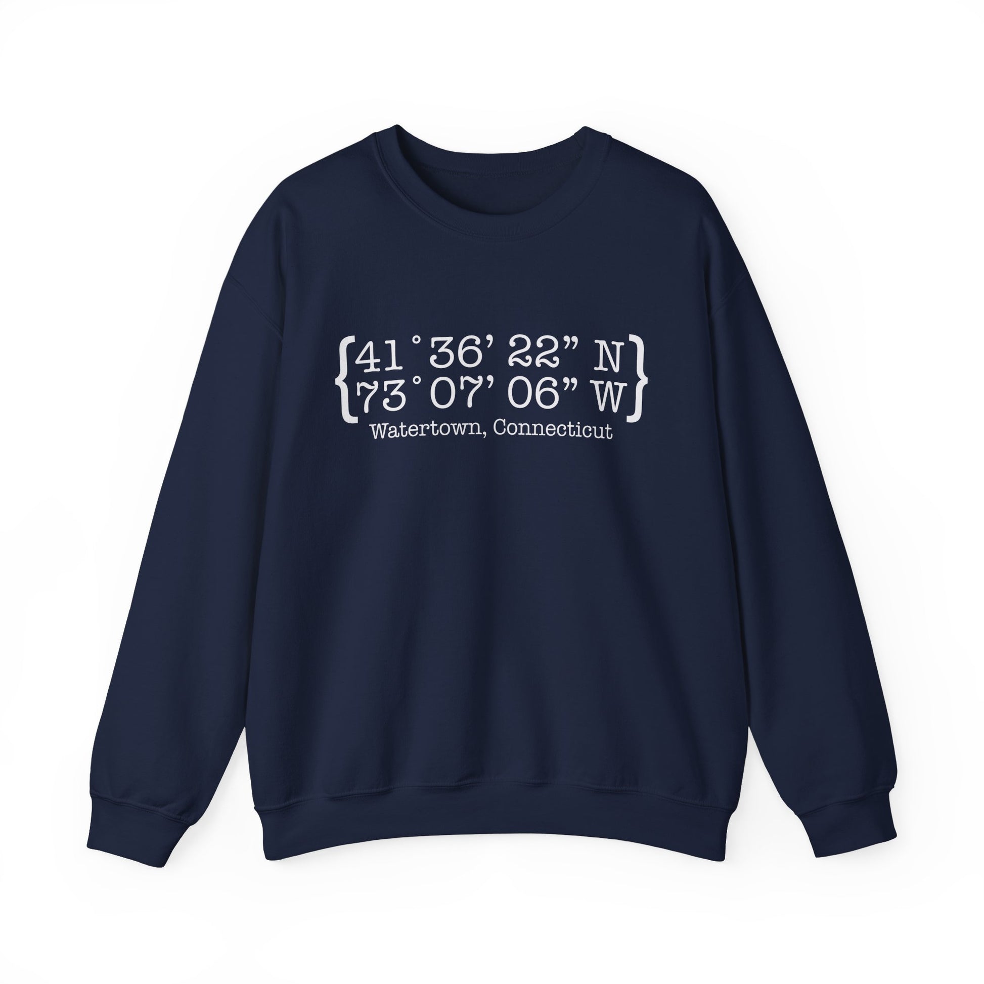 Watertown Coordinates // Watertown CT sweatshirts /// Finding Connecticut 