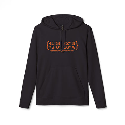Watertown Coordinates // Watertown Connecticut unisex adidas hoodie sweatshirt    // finding connecticut 