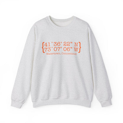 Watertown Coordinates // Watertown Connecticut unisex sweatshirts   // finding connecticut 