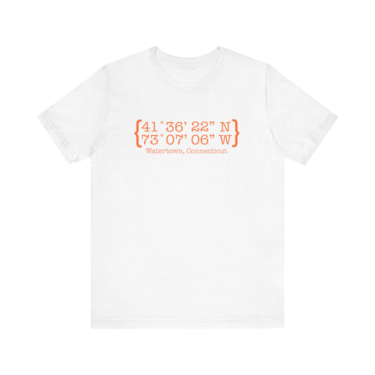 Watertown Coordinates // Watertown Connecticut unisex t shirts  // finding connecticut 