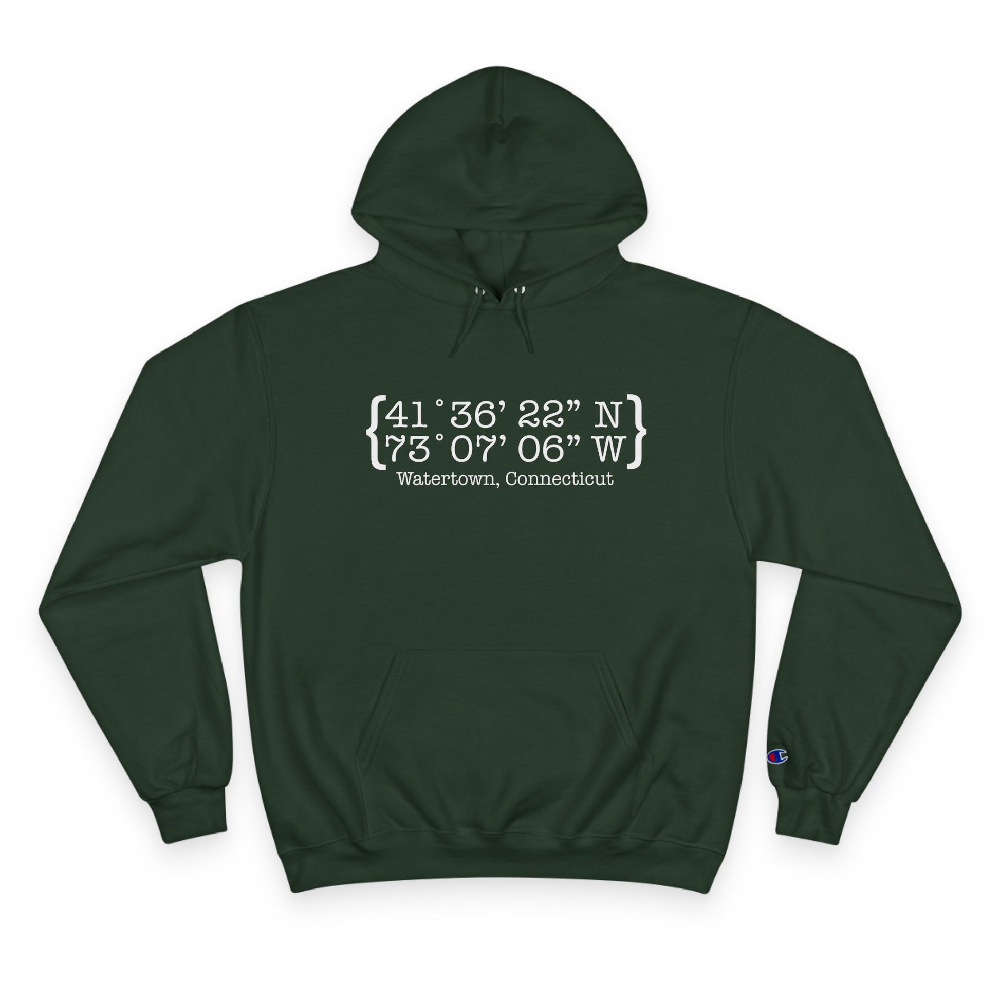 Watertown Coordinates // watertown CT womens champion hoodie sweatshirts  // finding connecticut