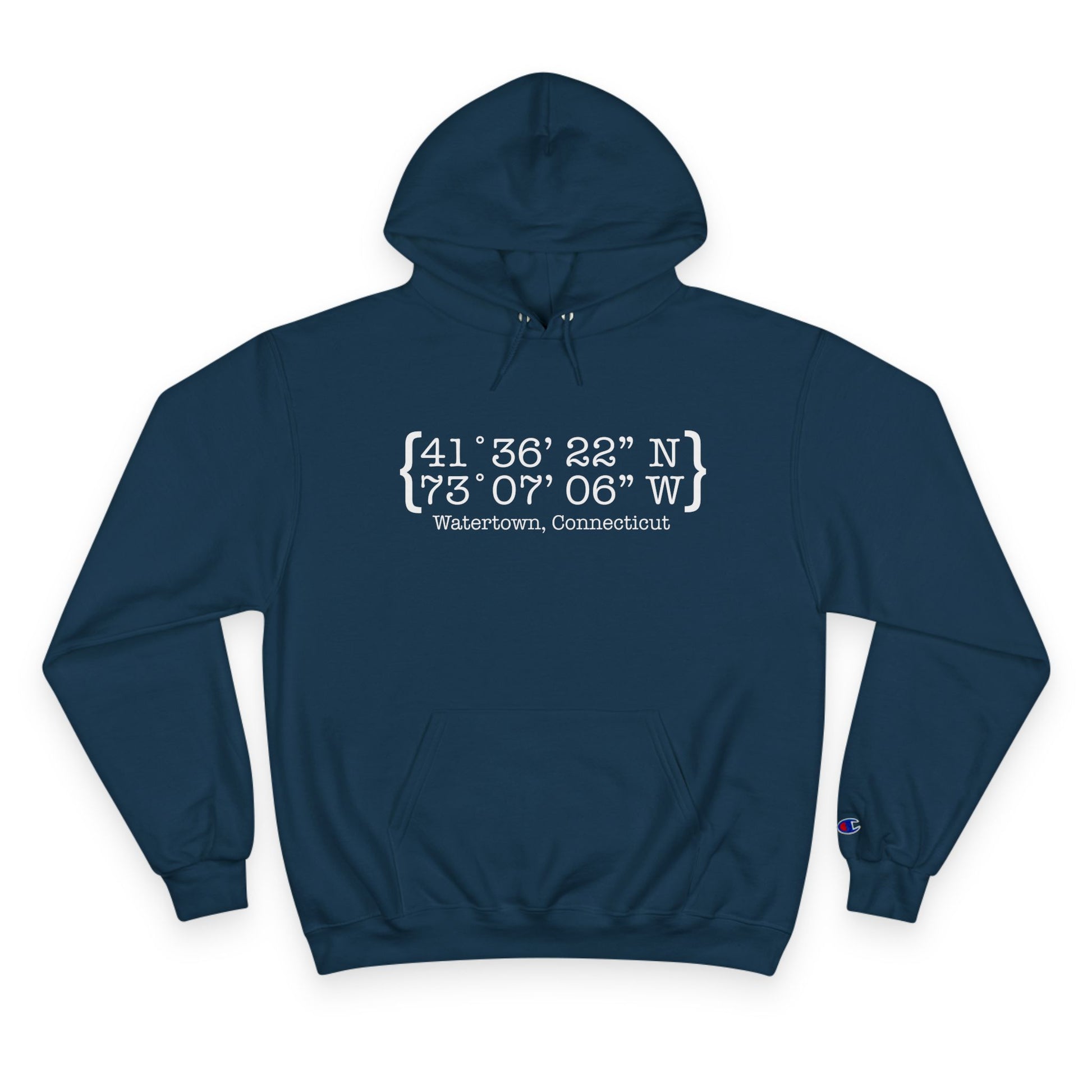Watertown Coordinates // watertown CT womens champion hoodie sweatshirts  // finding connecticut