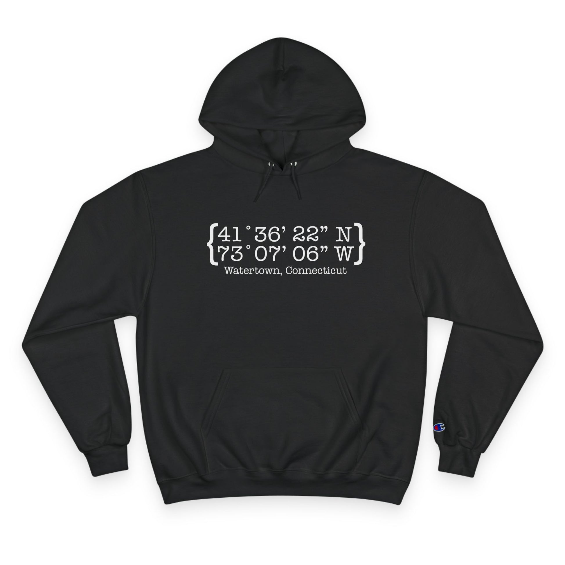 Watertown Coordinates // watertown CT womens champion hoodie sweatshirts  // finding connecticut