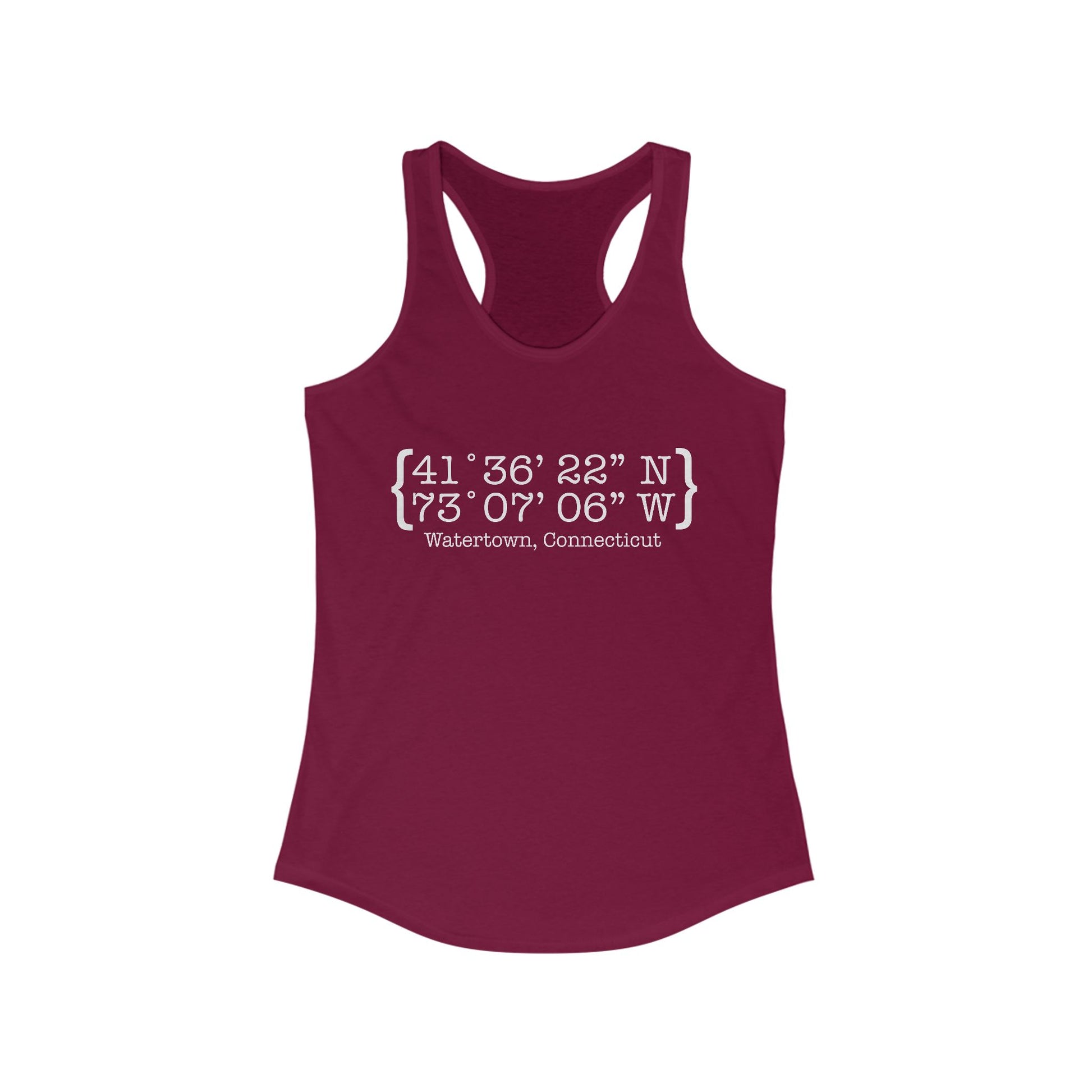Watertown Coordinates // watertown CT womens tank top shirt  // finding connecticut