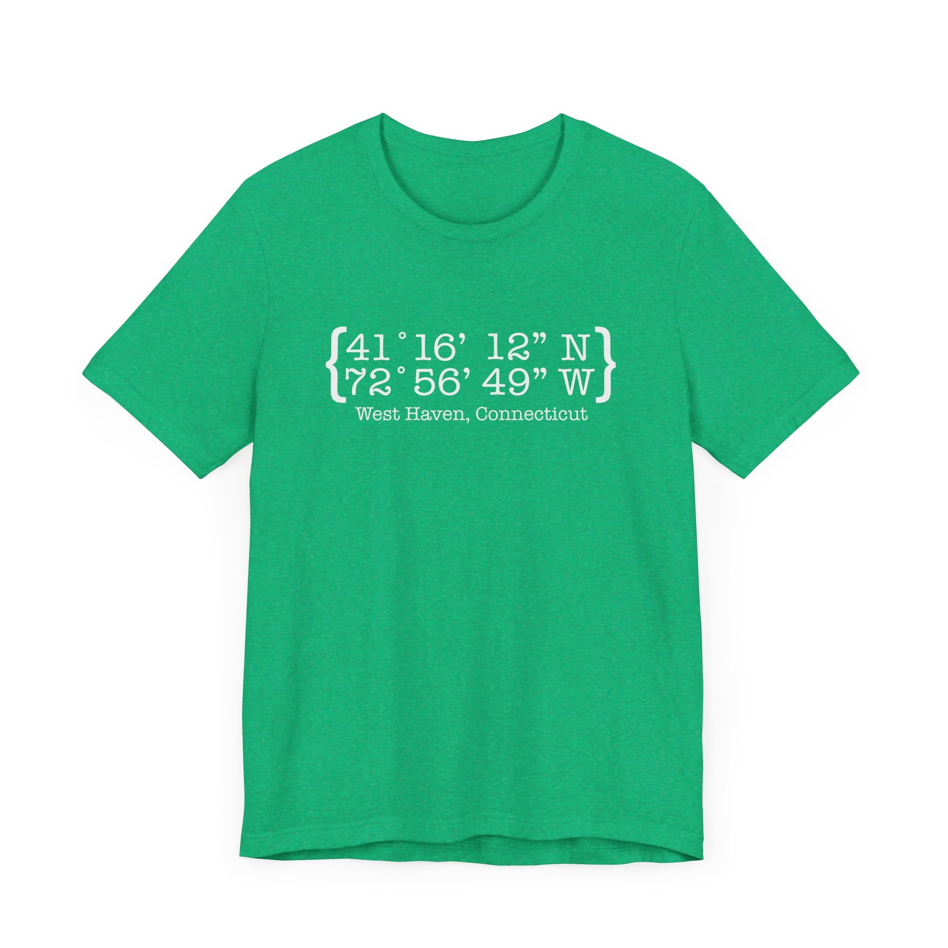 West Haven coordinates // west haven CT unisex t shirts  // finding connecticut 