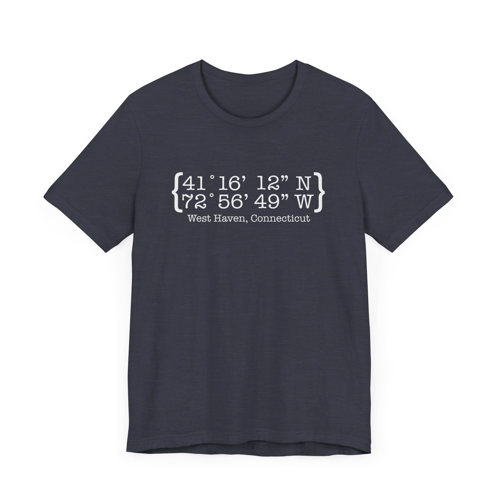 West Haven coordinates // west haven CT unisex t shirts  // finding connecticut 