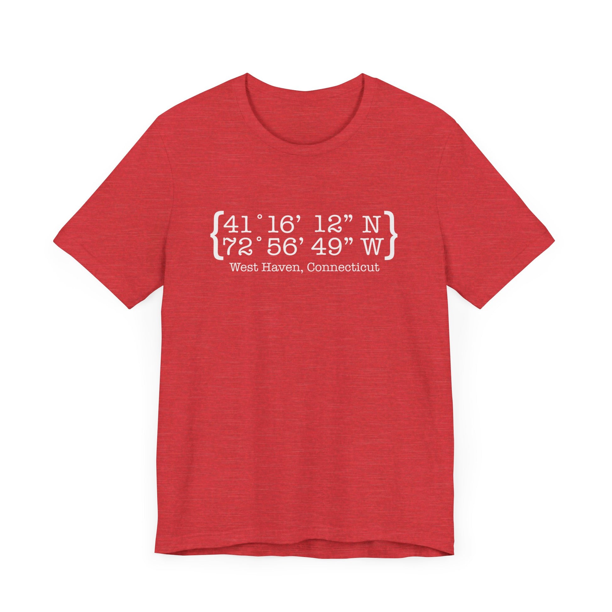 West Haven coordinates // west haven CT unisex t shirts  // finding connecticut 