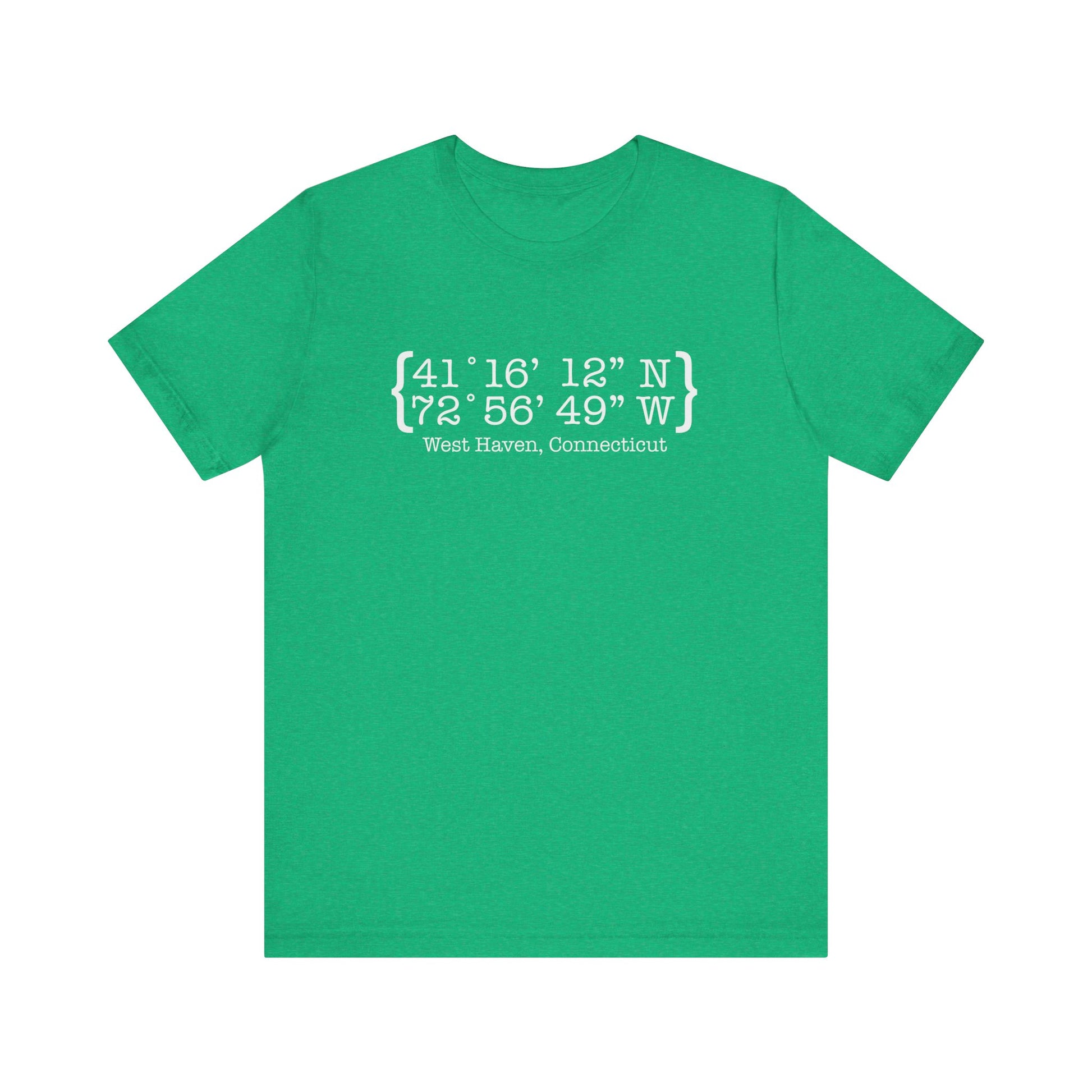 West Haven coordinates // west haven CT unisex t shirts  // finding connecticut 