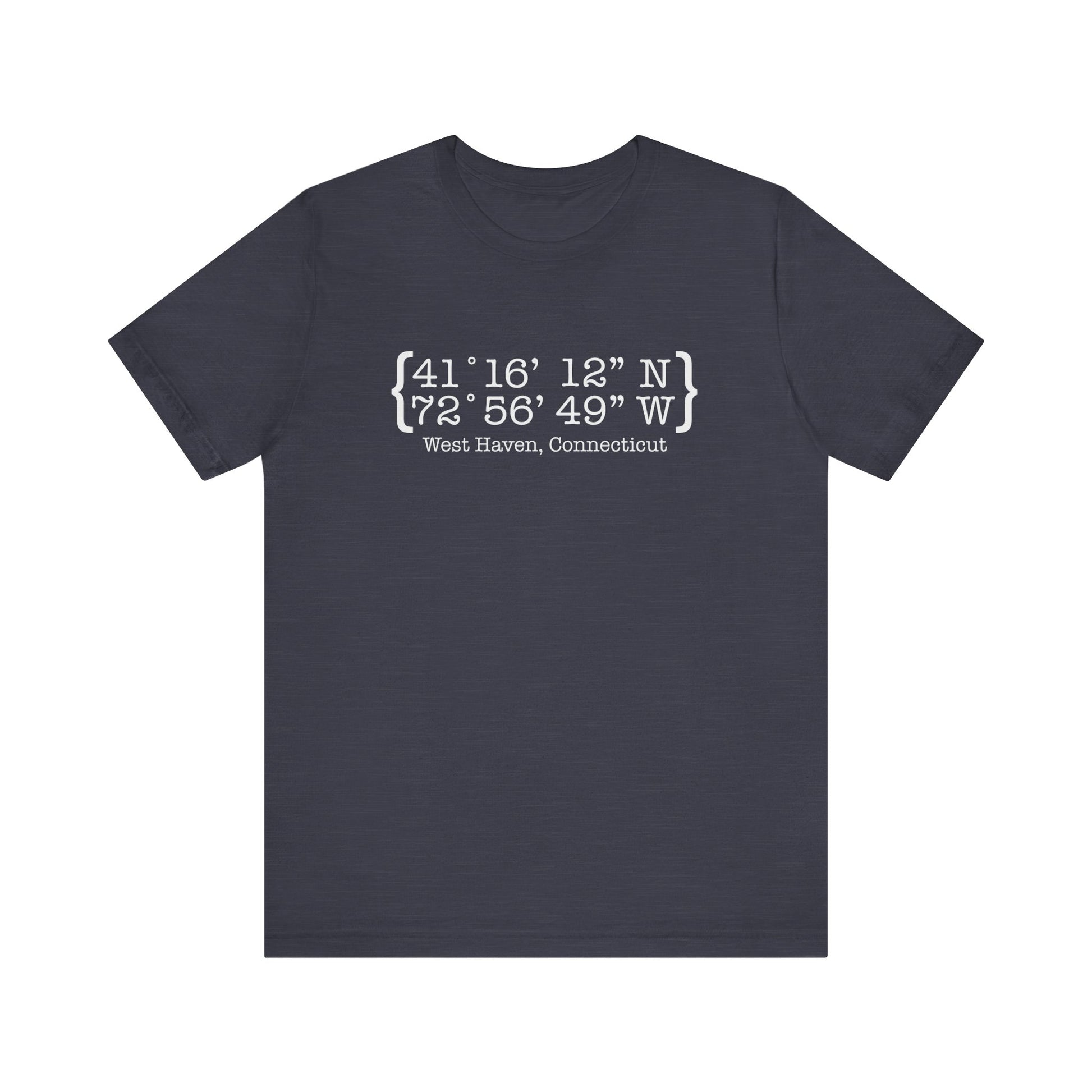 West Haven coordinates // west haven CT unisex t shirts  // finding connecticut 