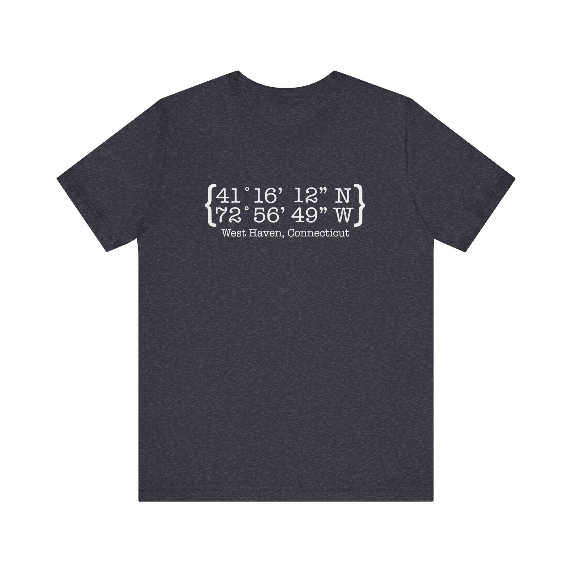 West Haven coordinates // west haven CT unisex t shirts  // finding connecticut 