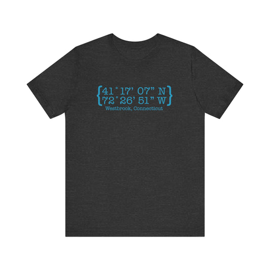 Westbrook Coordinates  // Westbrook connecticut t shirt  /// finding connecticut  