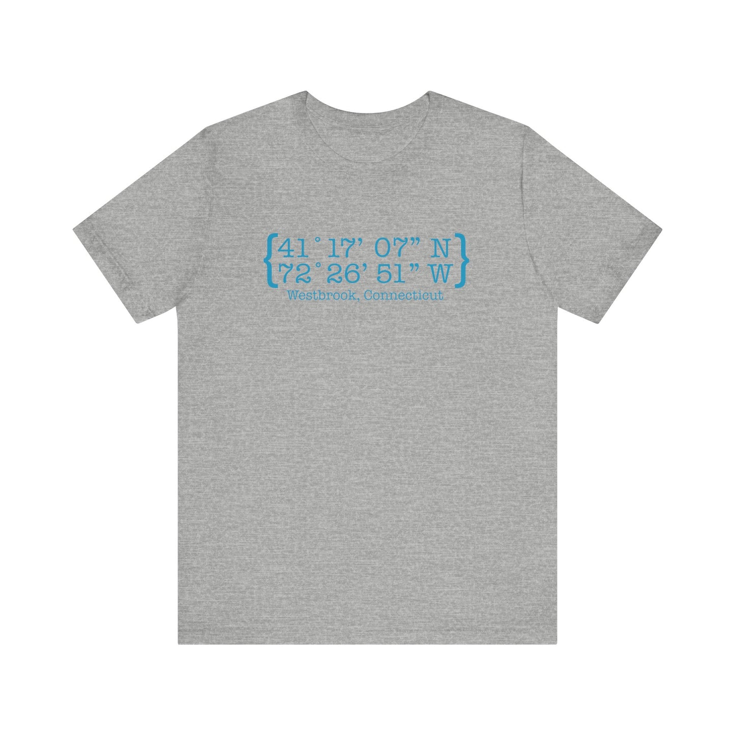 Westbrook Coordinates  // Westbrook connecticut t shirt  /// finding connecticut  