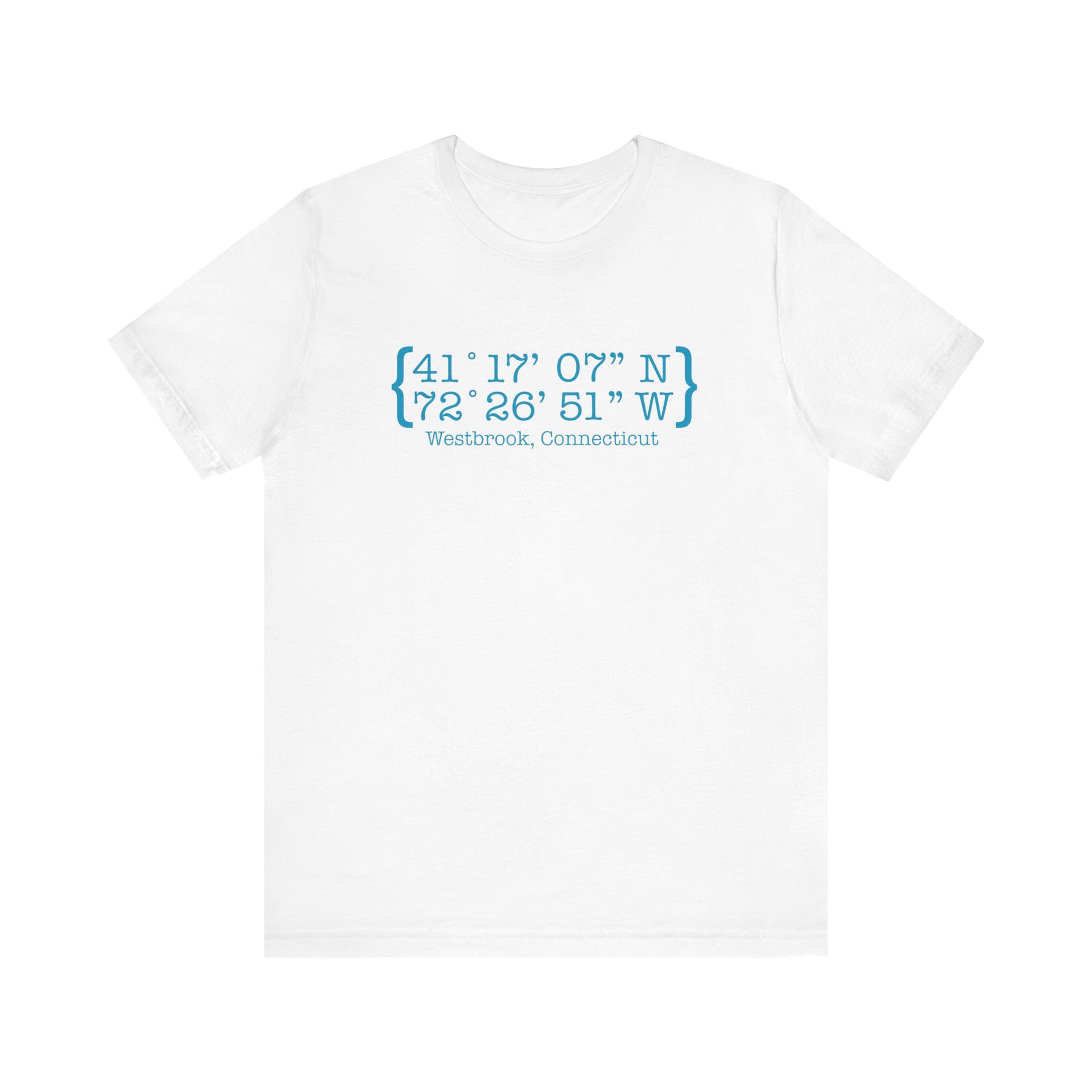 Westbrook Coordinates  // Westbrook connecticut t shirt  /// finding connecticut  