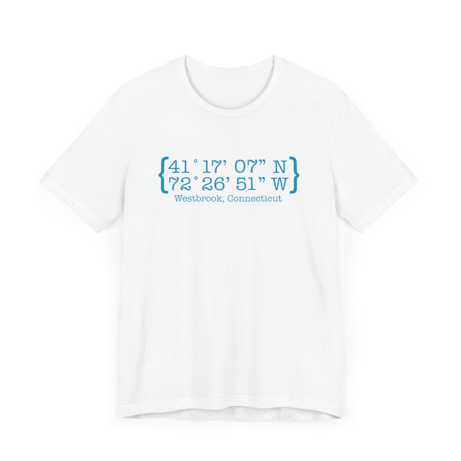 Westbrook Coordinates  // Westbrook connecticut t shirt  /// finding connecticut  