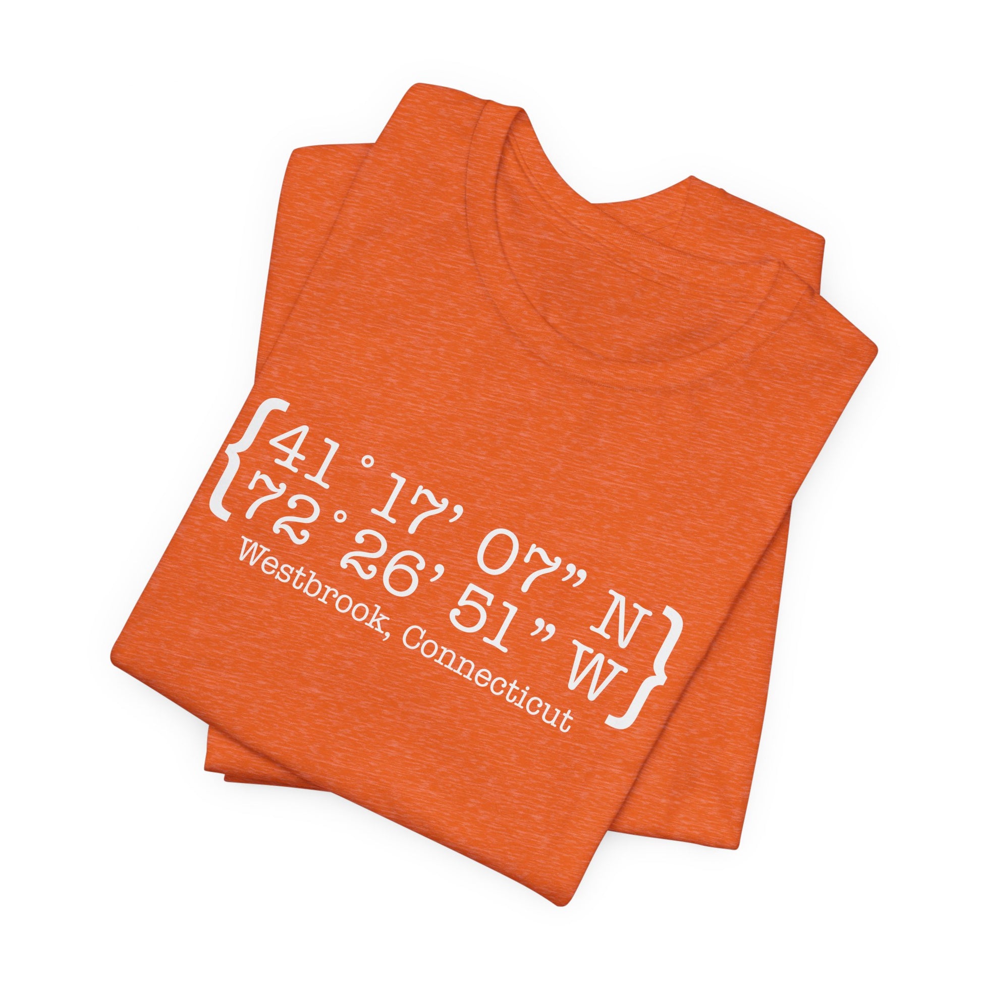 Westbrook Coordinates // Westbrook ct  t shirt // finding connecticut 