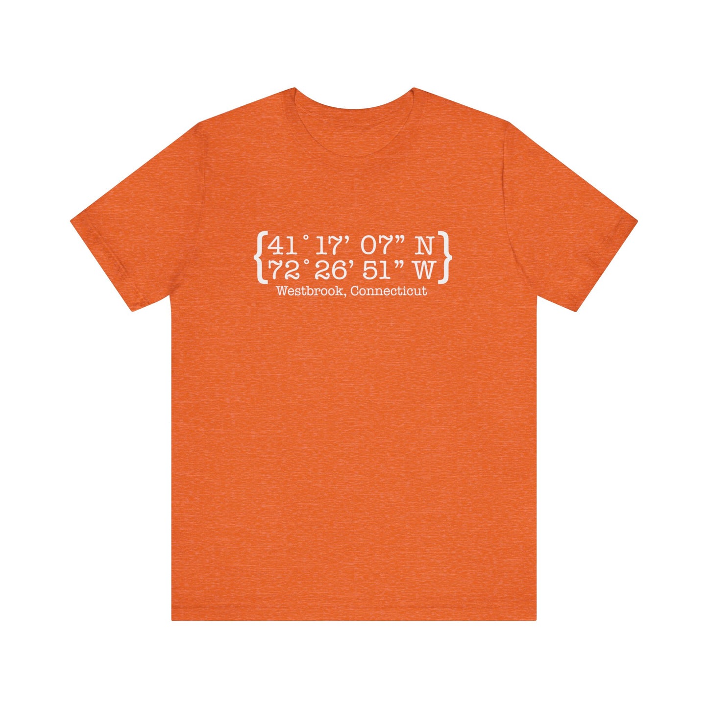 Westbrook Coordinates // Westbrook ct  t shirt // finding connecticut 