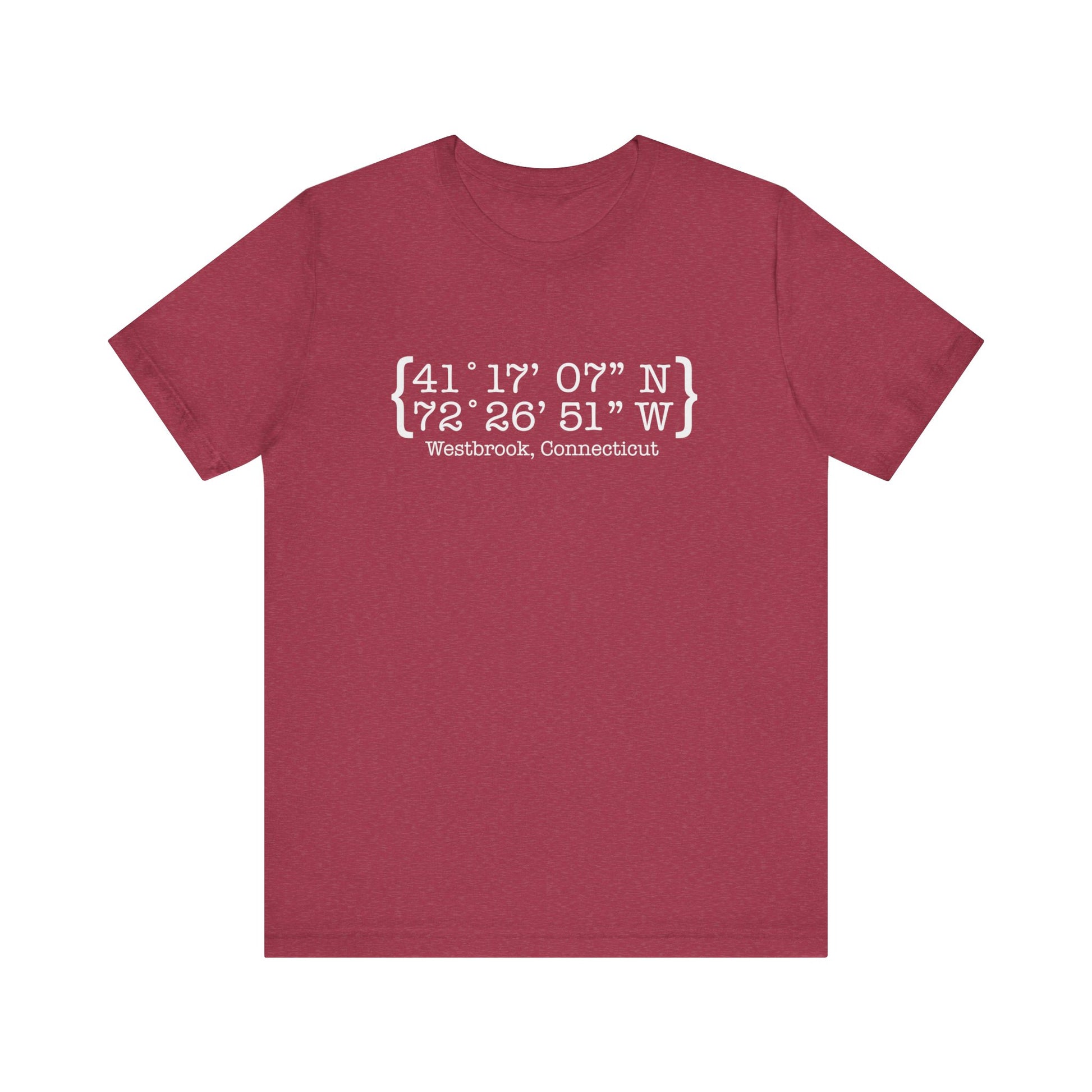 Westbrook Coordinates // Westbrook ct  t shirt // finding connecticut 